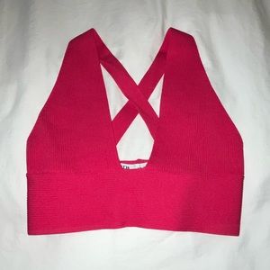 Pink Halter Crop